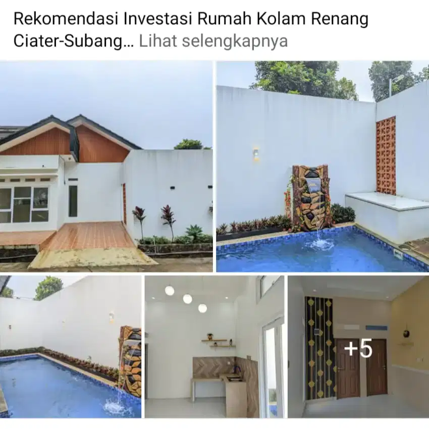 Rmh nuansa Villa, kpr dp 0% furnis,pst wisata, cck utk passive income