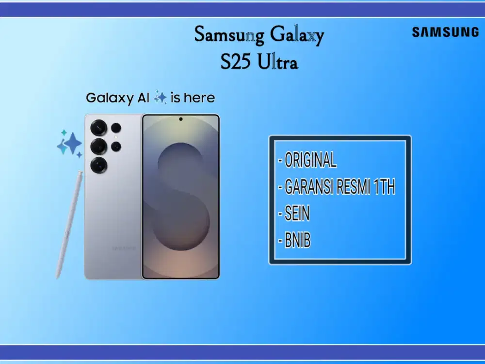 Samsung Galaxy S25 Ultra 256gb resmi 1th