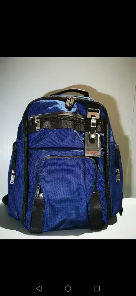 Tumi Backpack Blue Authentic Ori