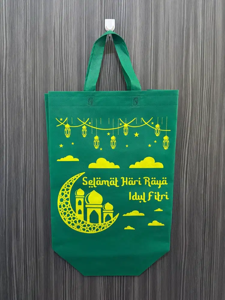 Tas Spunbond Box Press 30x40x15 Idul Fitri | Goodie Bag Lebaran Parcel