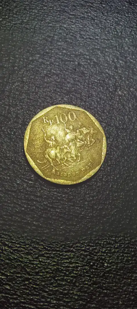 Uang koin vintage 100 rupiah karapan sapi nego cod rungkut gan gpl