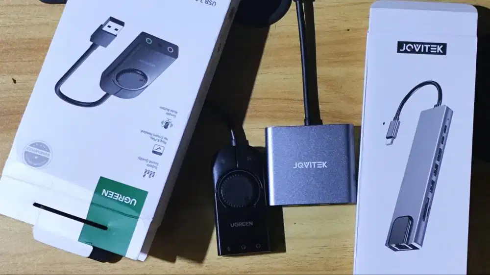 (PAKETAN) Soundcard mini UGREEN + Converter JOVITECH