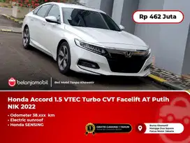 Honda Accord 1.5 VTEC Turbo CVT Sensing Facelift AT Putih 2022/2023