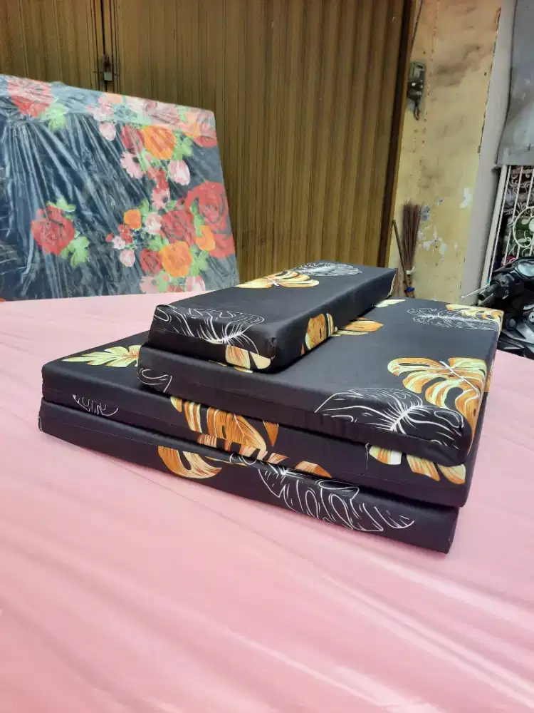 Kasur busa lipat 3 berbantal