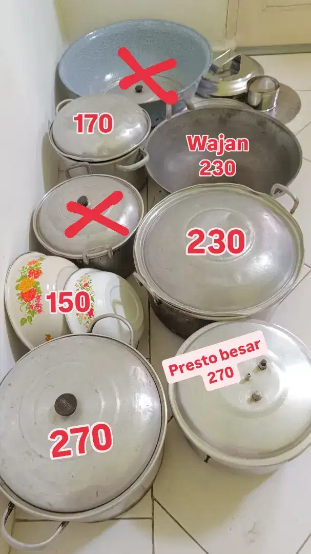 Panci langseng wajan presto dipilih yuk