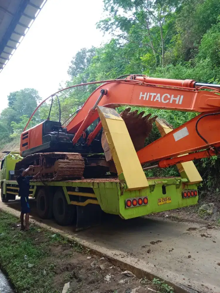 Perataan tanah dengan excavator pc 75 sk50 becko dozer pemadatan wales