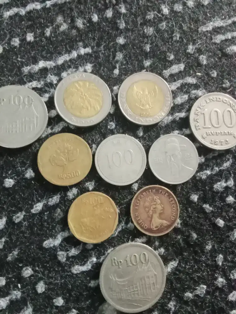 Dijual berbagai koin kuno, 1000, 500, 100 kelapa sawit, melati, sapi