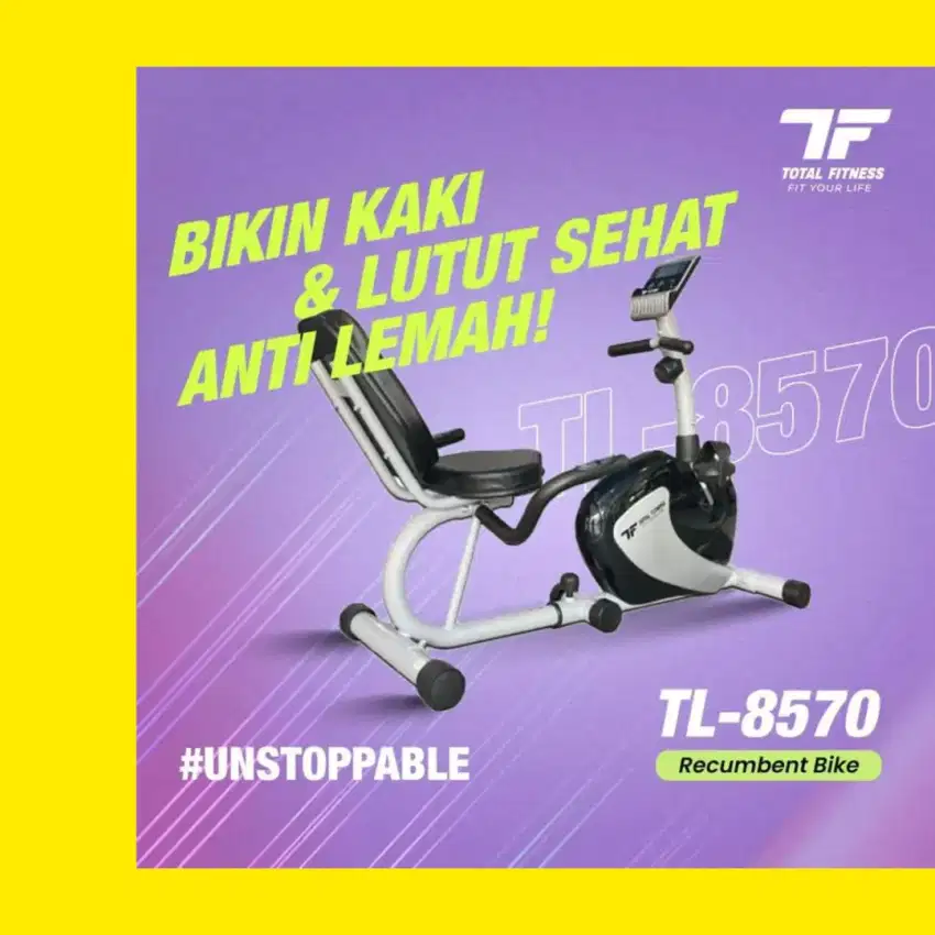 Sepeda statis recumbent TL-8570 alat kesehatan CBS-491