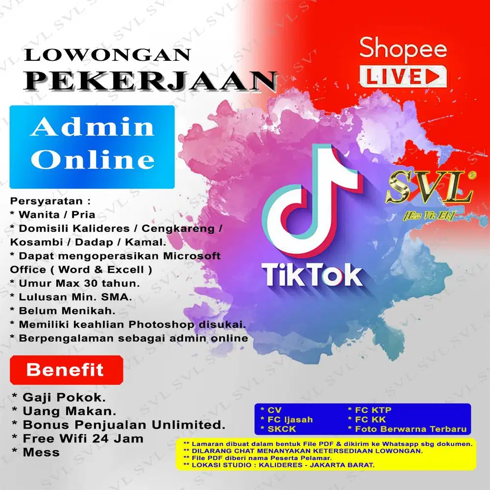 Admin Online domisili Kalideres