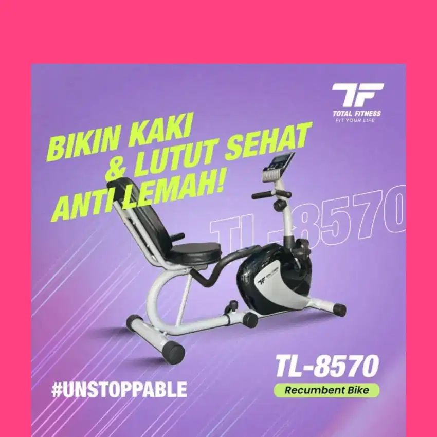 Sepeda statis recumbent TL-8570 alat kesehatan CBS-491