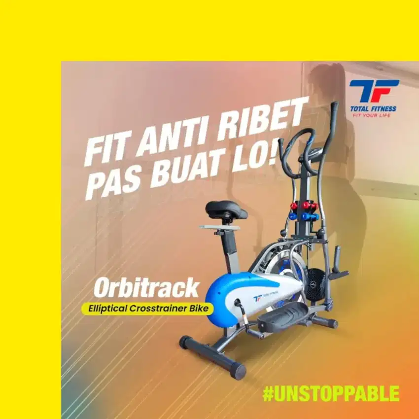 Sepeda statis Orbitrack Plate 5 in 1 alat fitnes WSJ-976