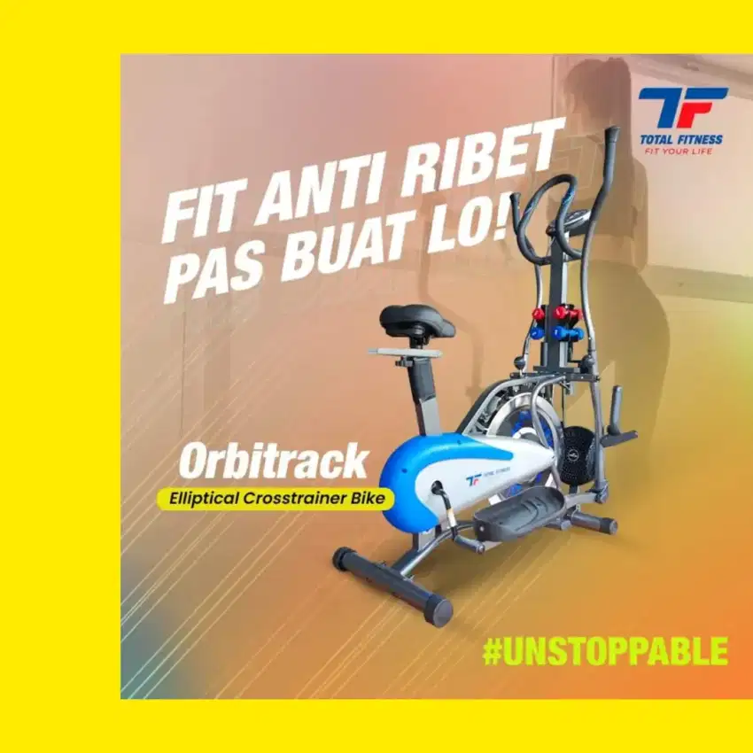 Sepeda statis Orbitrack Plate 5 in 1 alat fitnes WSJ-976