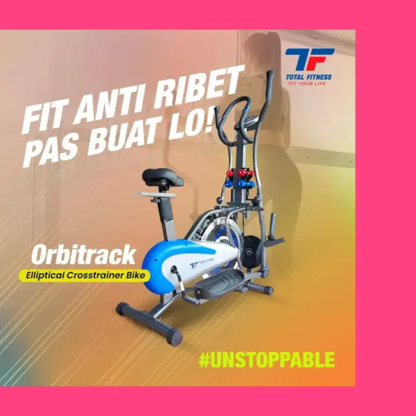 Sepeda statis Orbitrack Plate 5 in 1 alat fitnes WSJ-976