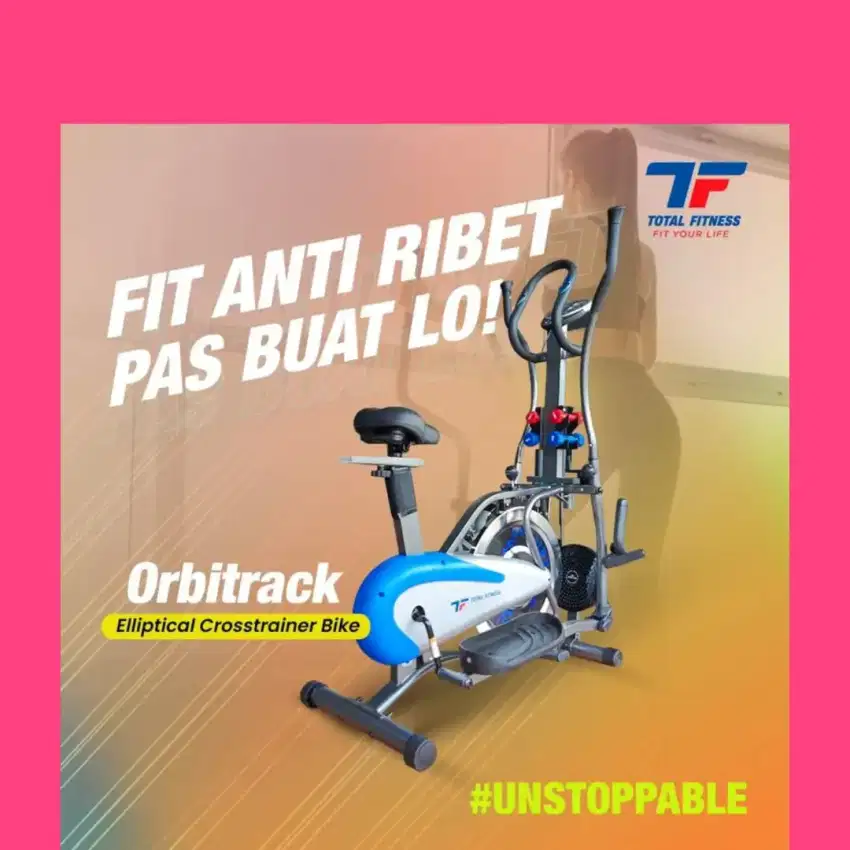 Sepeda statis Orbitrack Plate 5 in 1 alat fitnes WSJ-976