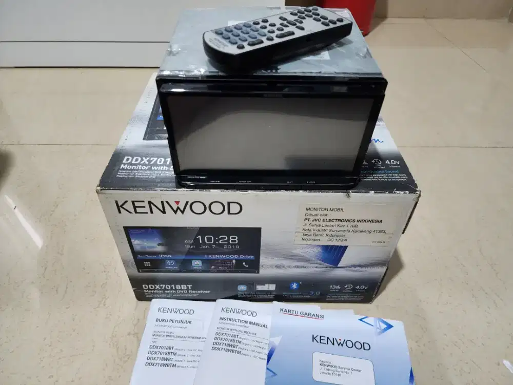 Head Unit Kenwood DDX-7017BT Double Din DVD DDX7018BT