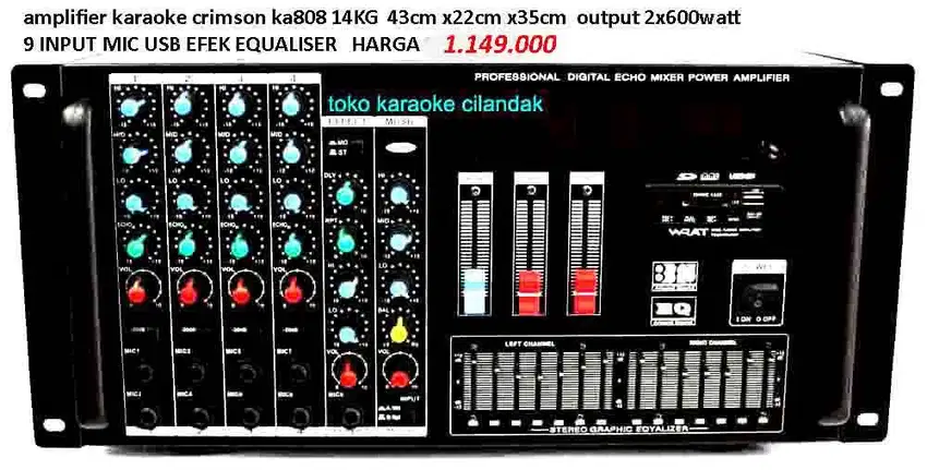 JUAL ANEKA amplifier cocok untuk back sound  cafe  restoran rumah maka