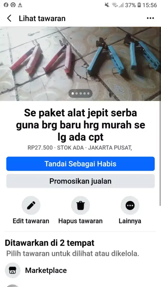 Se psket kelengkapan jepit panci dll brg baru hrg murah se lg ada cpt