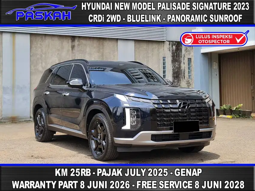 BUNGA=4% GENAP Km=25k Hyundai Palisade SIGNATURE 2023 BLUE LINK