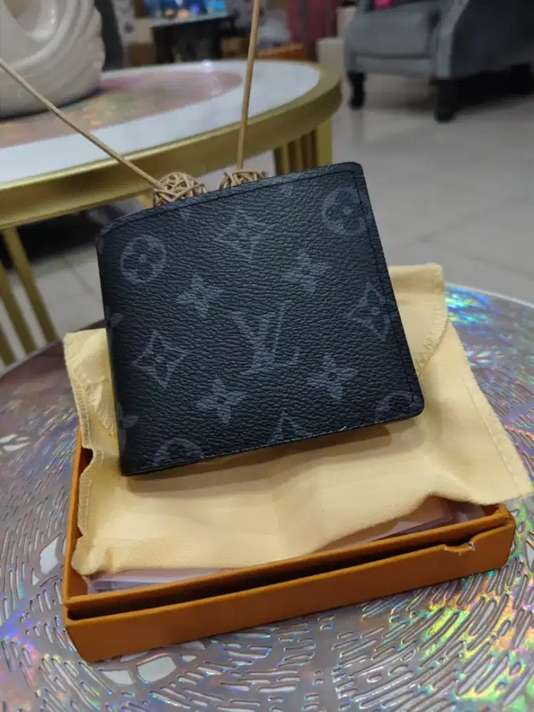 Dompet pria kulit motif bunga