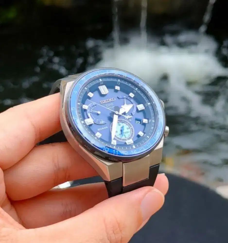 Seiko Astron GPS Solar SBXB167 Titanium Blue Dial