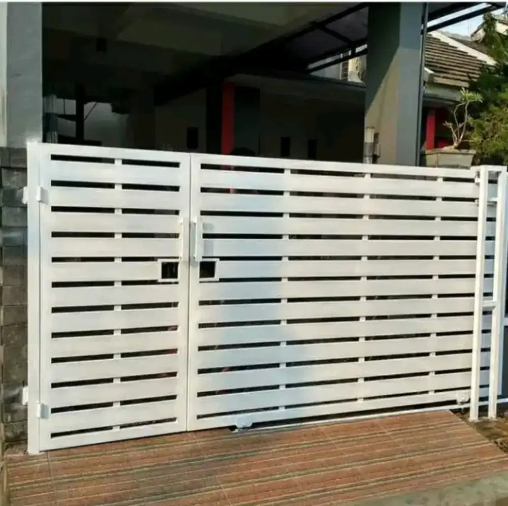 Pagar besi dan kombinasi grc