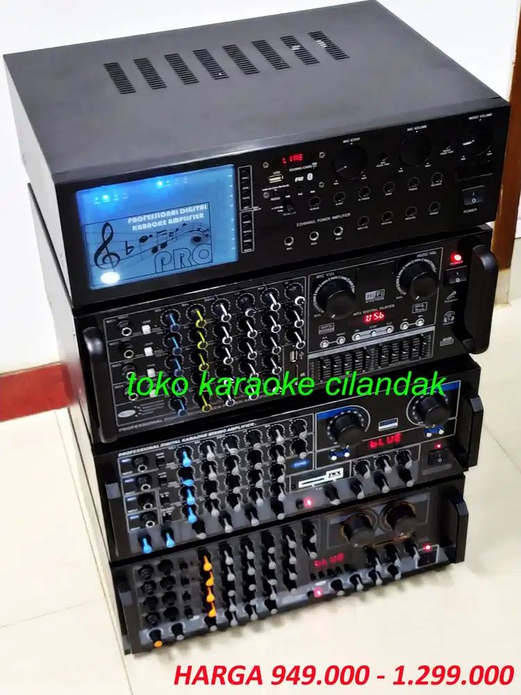 AMPLIFIER KARAOKE harga 949.000 - 1.299.000 usb - sd card - efek echo