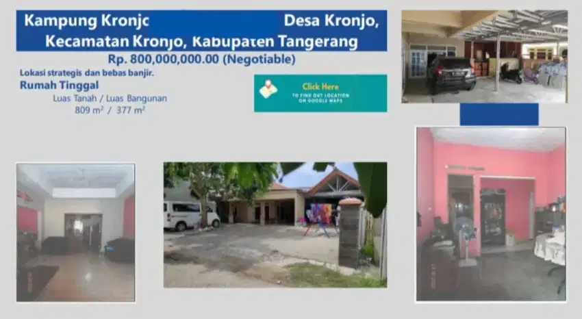 Dijual Rumah Kp. Kronjo Kabupaten Tangerang