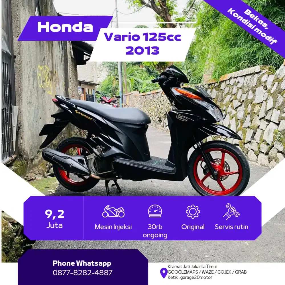 Honda vario 125cc kzr pgm Fi tahun 2013