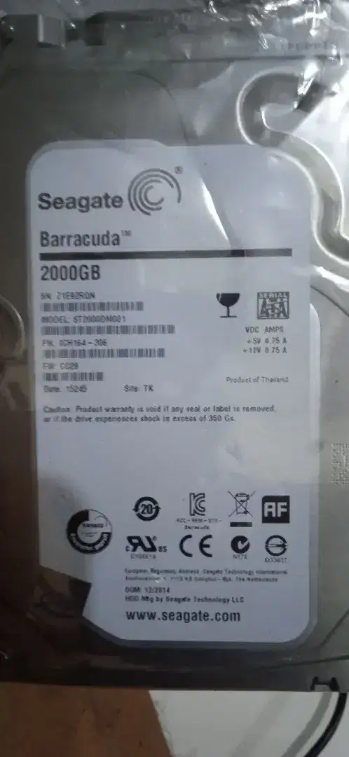 Jual Hardisk Seagate 2T