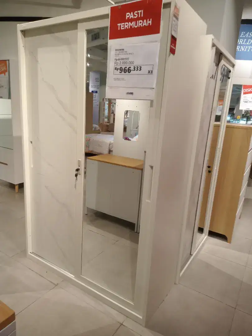 LEMARI BESI KOKOH 2&3 PINTU MURAH