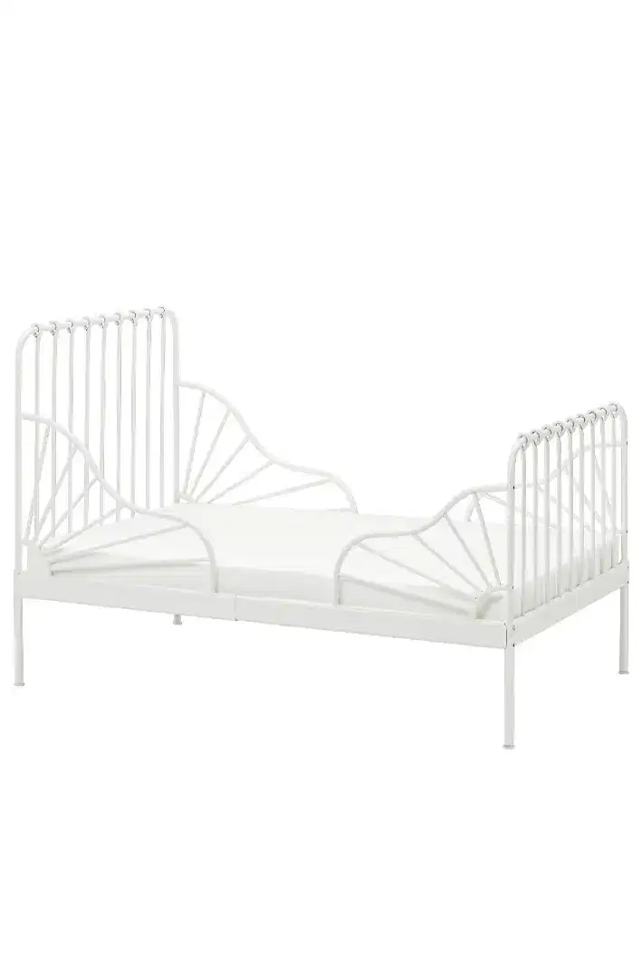 IKEA MINNEN Extendable Bed Frame with Slated Bed Base dari IKEA