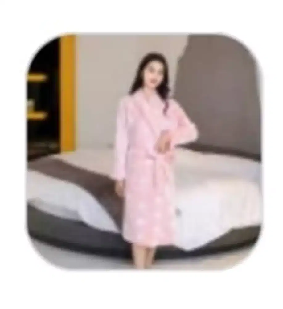 Kimono handuk wanita pink size L