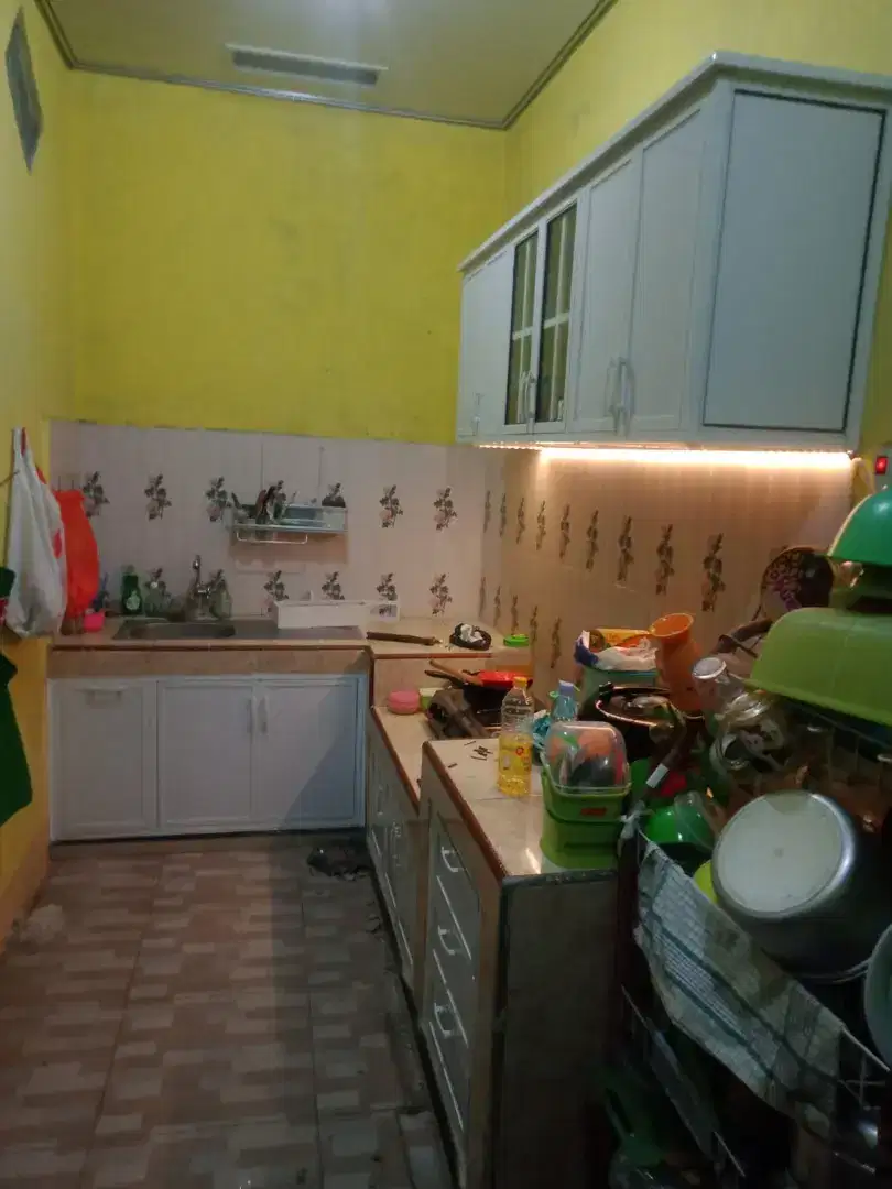 Kitchen Set Alumunium dapur rak minimalis pintu acp bersih anti rayap