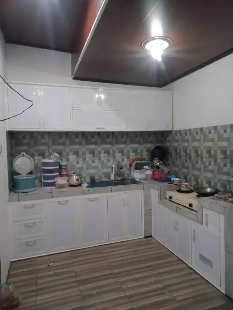 Kitchen Set Alumunium dapur rak minimalis pintu acp bersih anti rayap
