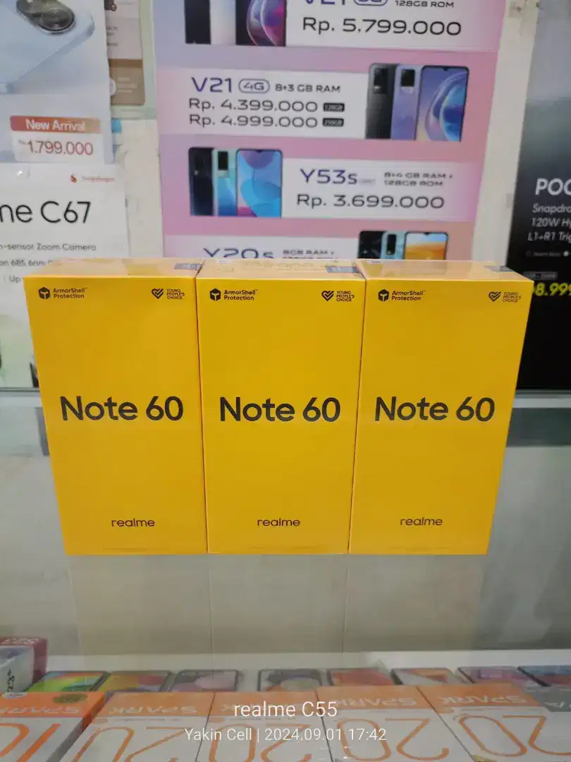 Realme Note 60 8/256 GB Tahan Bantingan Tahan Air IP64 Garansi Resmi