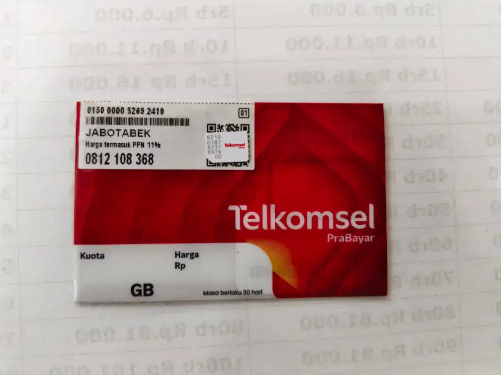Perdana telkomsel 10 digit