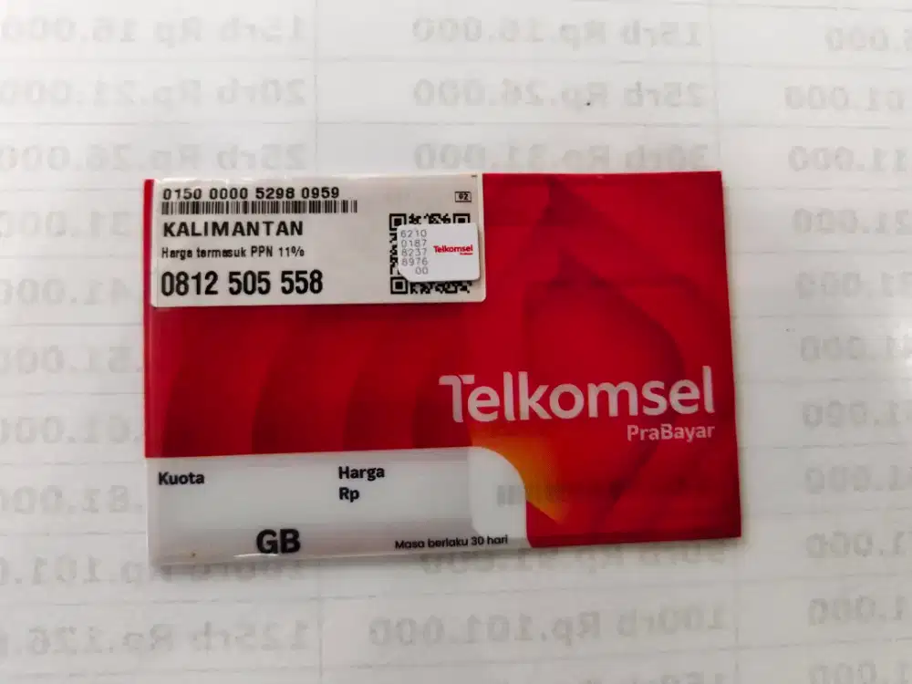 Perdana telkomsel 10 digit