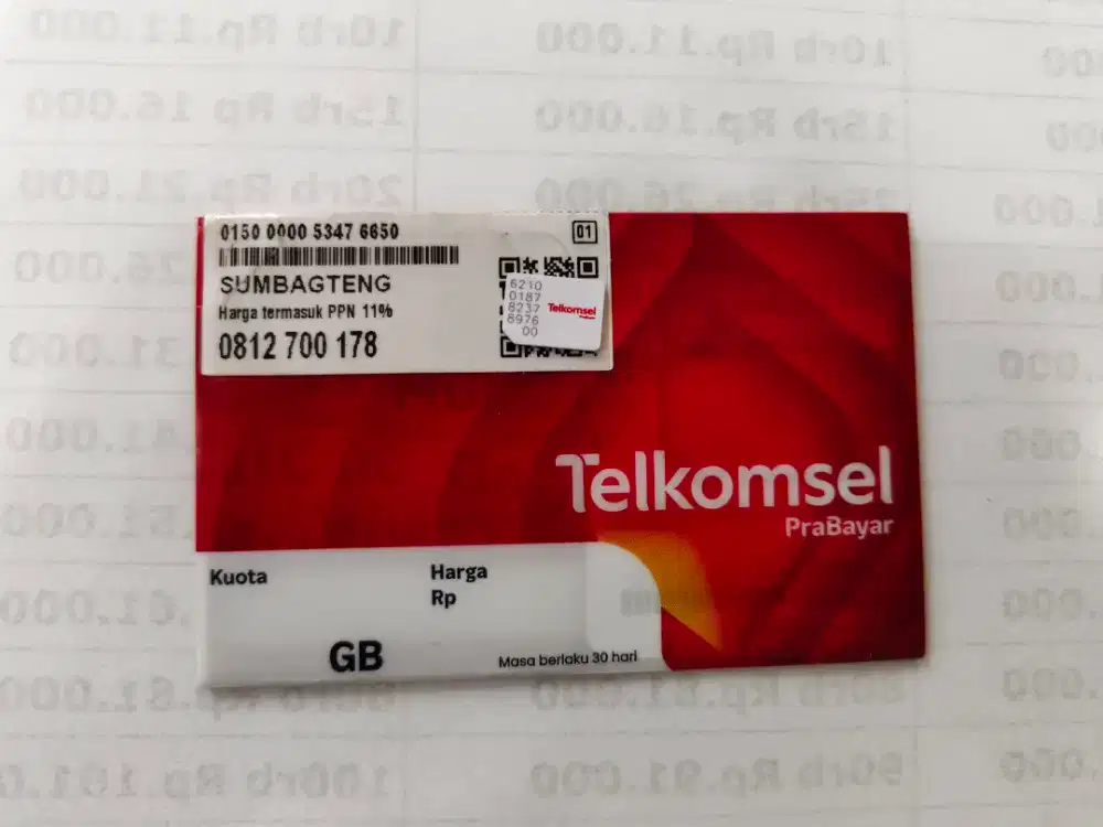 Perdana telkomsel 10 digit