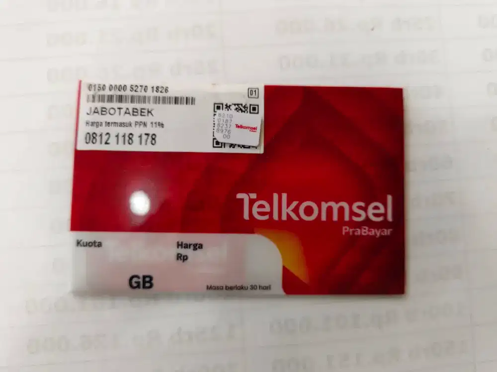 Perdana telkomsel 10 digit