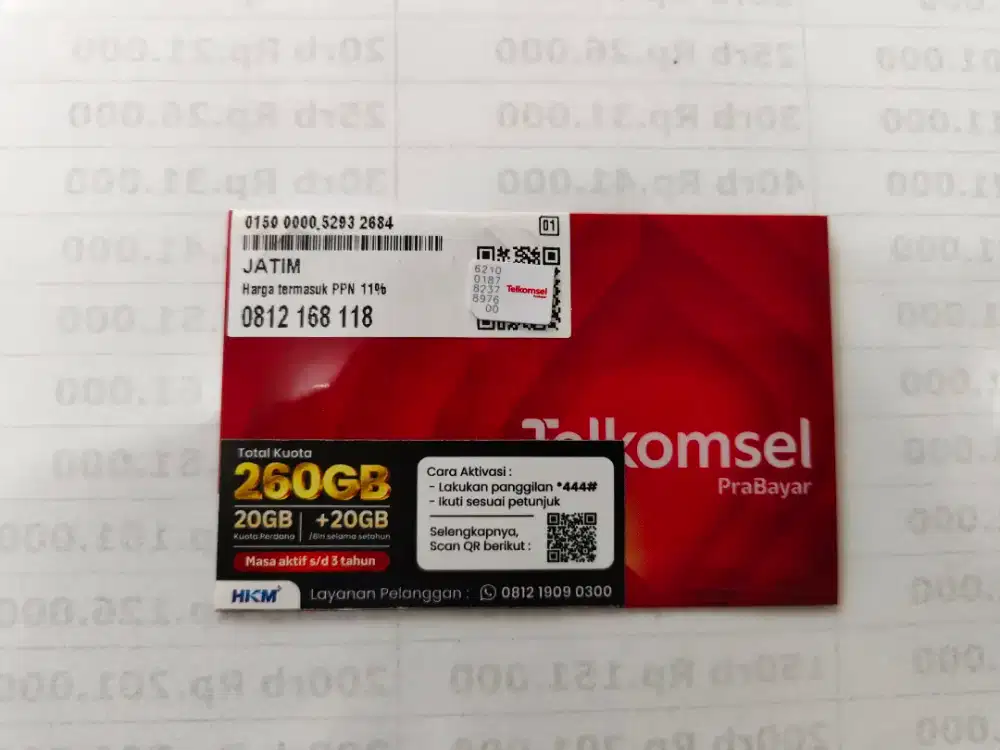 Perdana telkomsel 10 digit