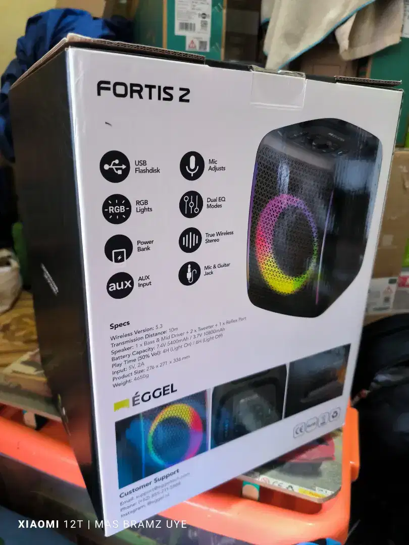 SPEAKER BLUETOOTH EGGEL FORTIS 2 BARU