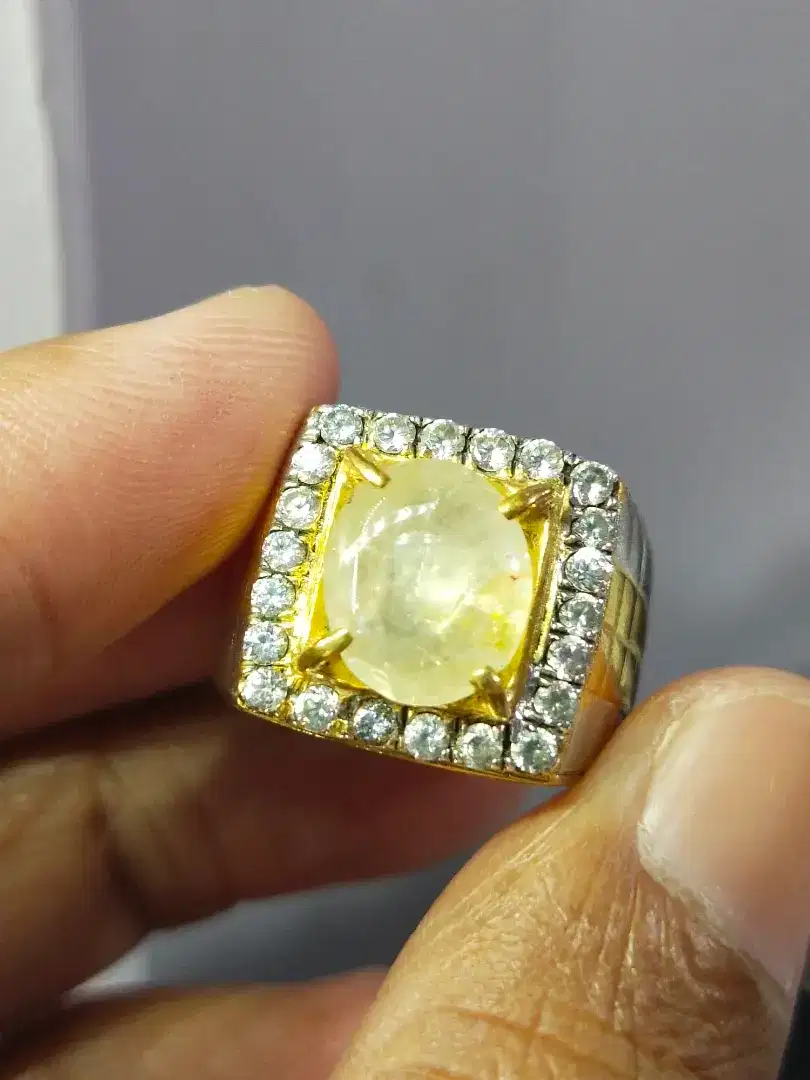 Yakut/safir selon ring perak