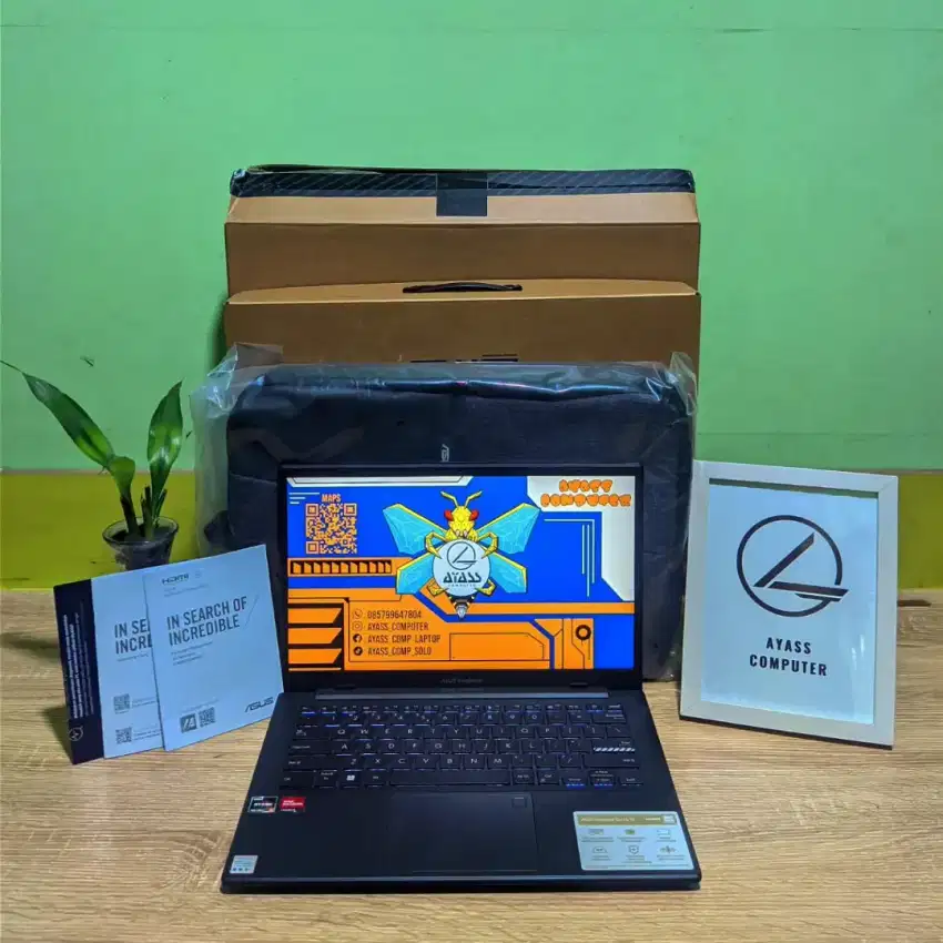 Asus vivobook GO 14 Ryzen 5-7520 8GB/512GB garansi 10-2026 like new