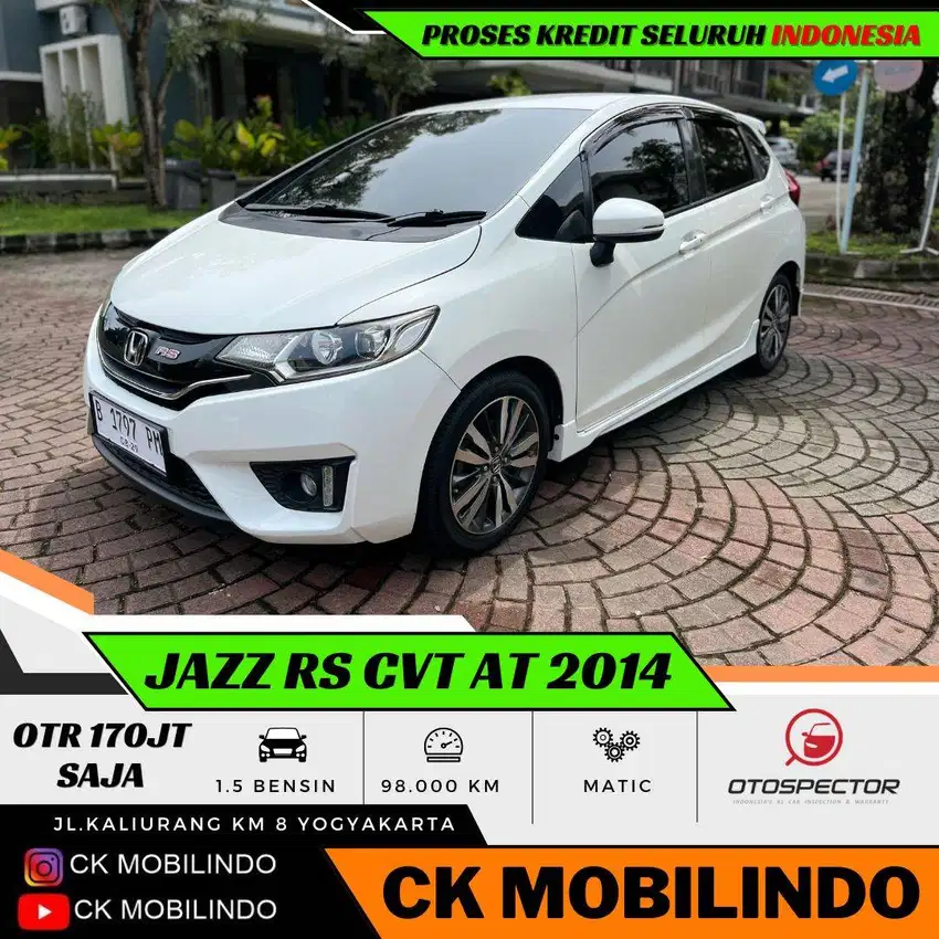 (Dp10jt) All New Jazz RS CVT Matic 2014 ORISINIL Kredit Murah