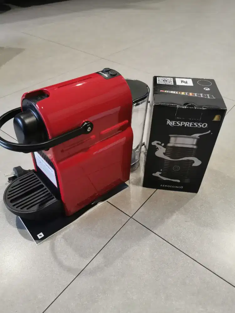 Jual Nespresso Inissia Coffe Machine, with Aerocinno3