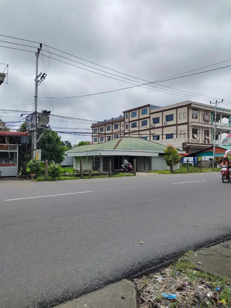 Jual tanah di pontianak kota- Sungai Bangkong pinggir jln Raya