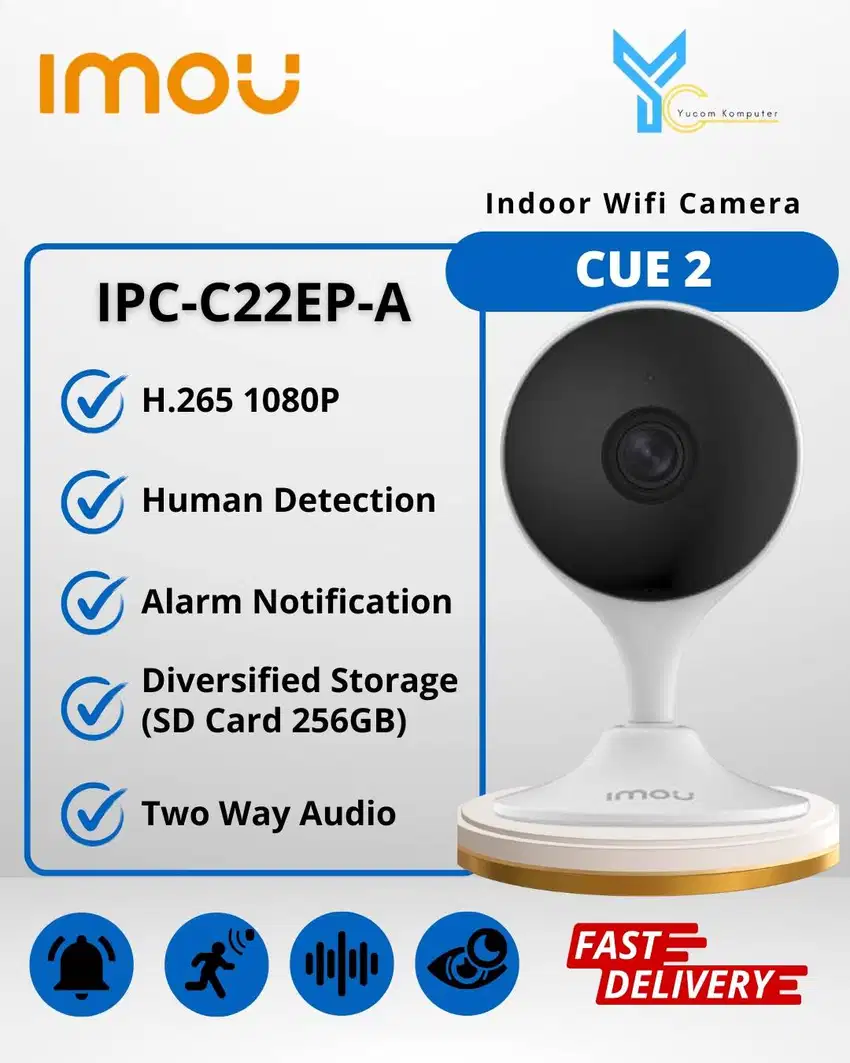 Cctv Imou Cue 2 IPC-C22EP Kamera CCTV IP Wireless Two-way Talk
