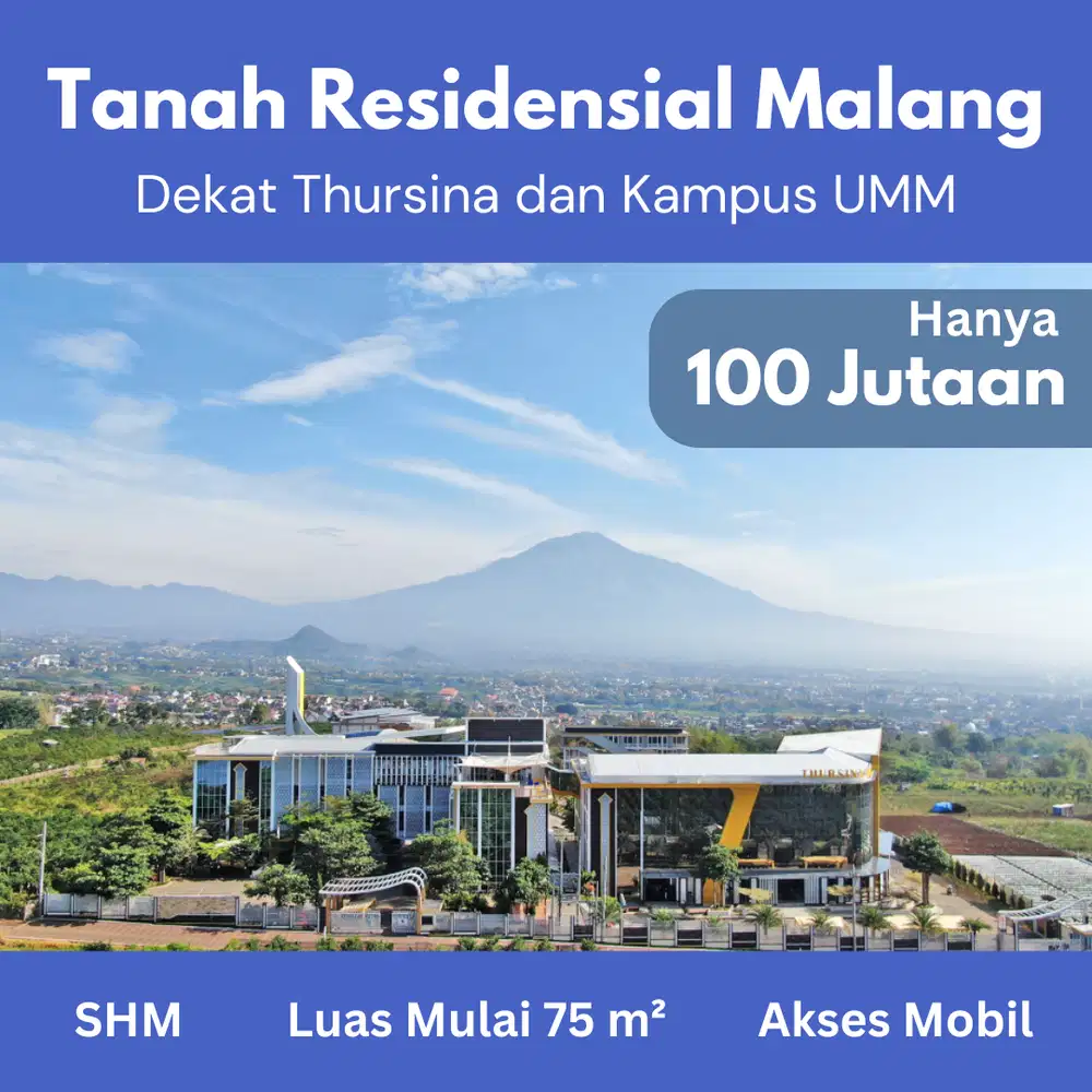 Tanah Kavling Kota Malang Dekat UMM Cocok Untuk Hunian dan Investasi