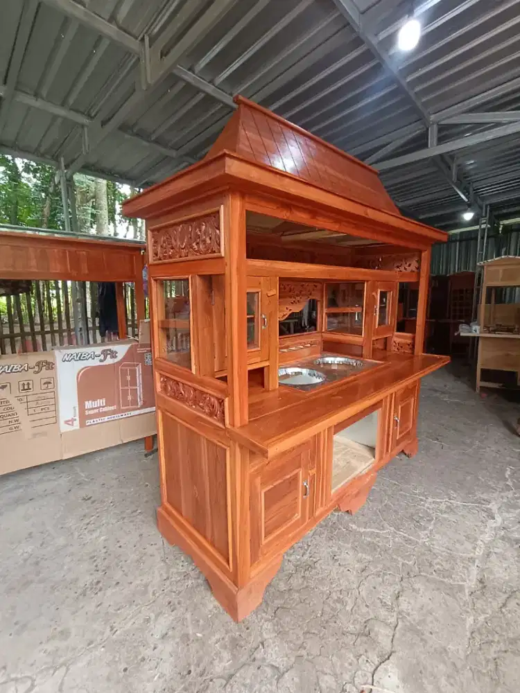 Gerobak mie ayam bakso joglo ukir