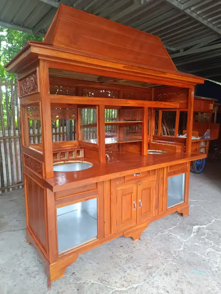 Gerobak mie ayam bakso joglo ukir